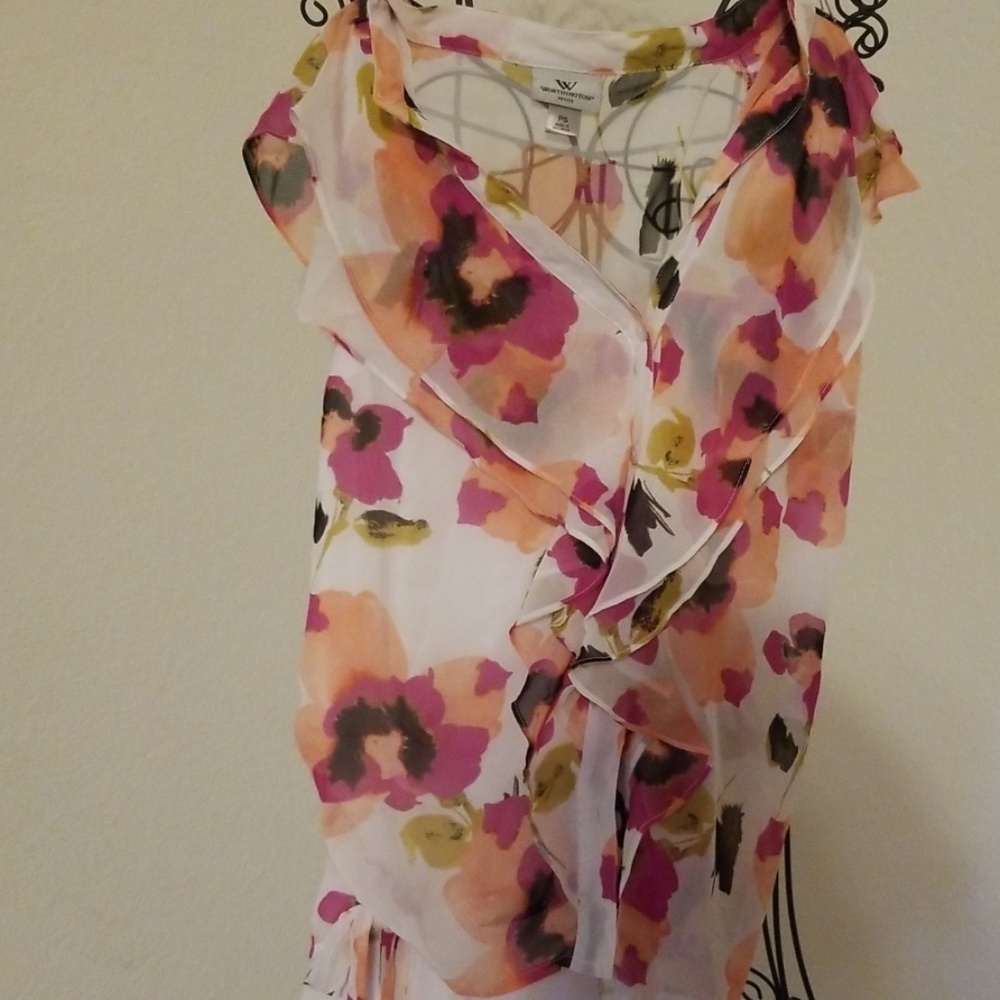 Sheer floral top